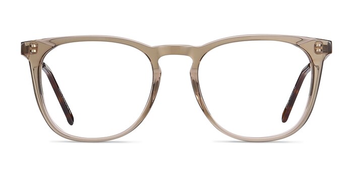 Vinyl Clear Brown Acetate-metal Eyeglass Frames from EyeBuyDirect