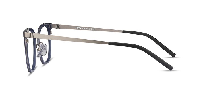 Rotem Bleu marine  Acetate-metal Montures de lunettes de vue d'EyeBuyDirect