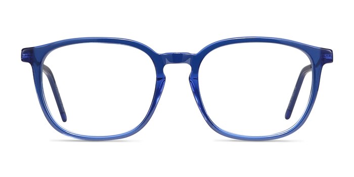 Esquire Bleu Acetate-metal Montures de lunettes de vue d'EyeBuyDirect