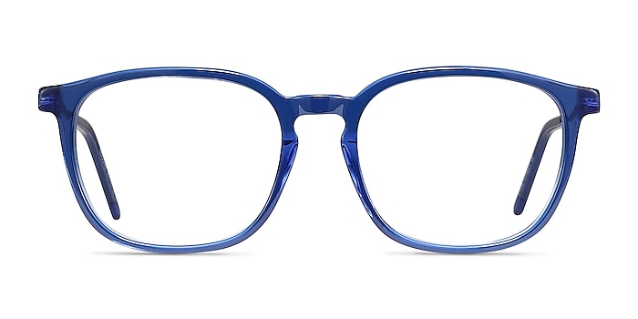 Esquire Bleu Acetate-metal Montures de lunettes de vue d'EyeBuyDirect