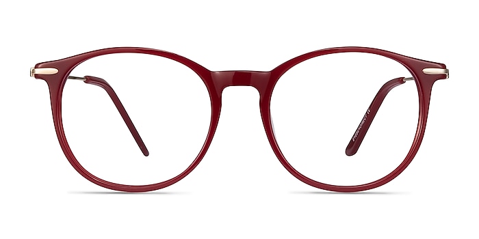 Quill Red Acetate-metal Eyeglass Frames from EyeBuyDirect