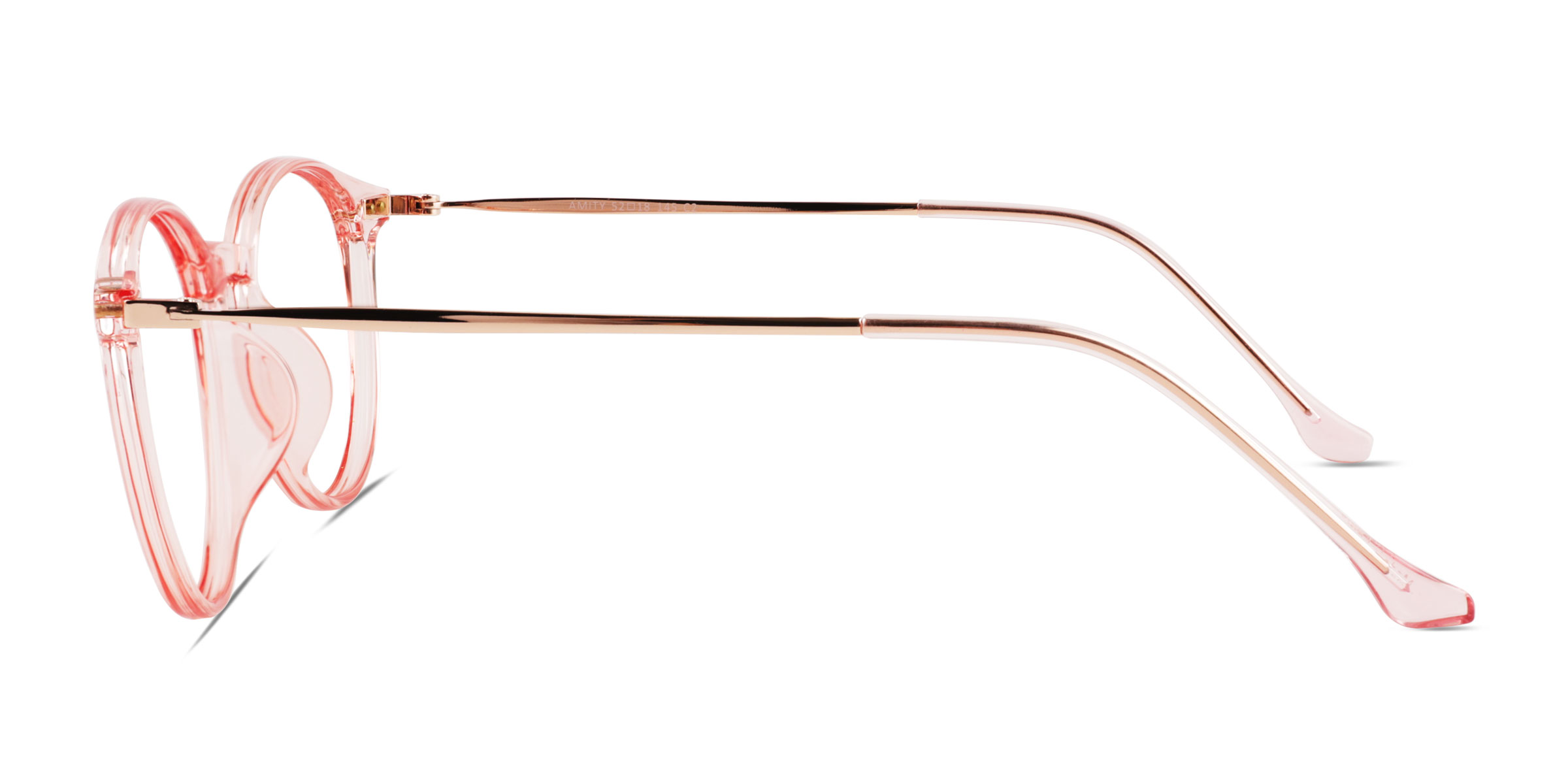 Amity Round Rose Gold Full Rim Eyeglasses Eyebuydirect Canada 8447