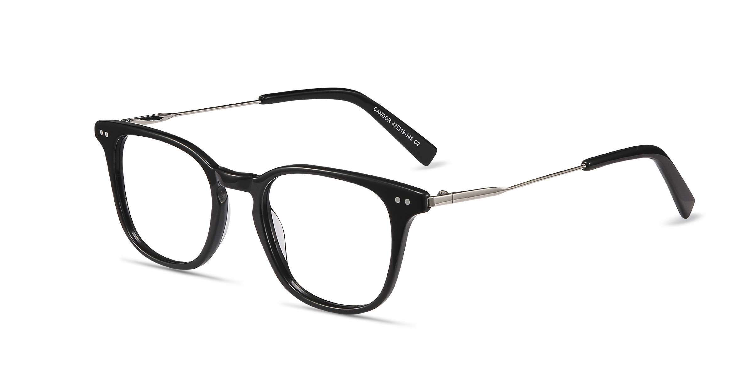Candor Square Black Full Rim Eyeglasses | Eyebuydirect