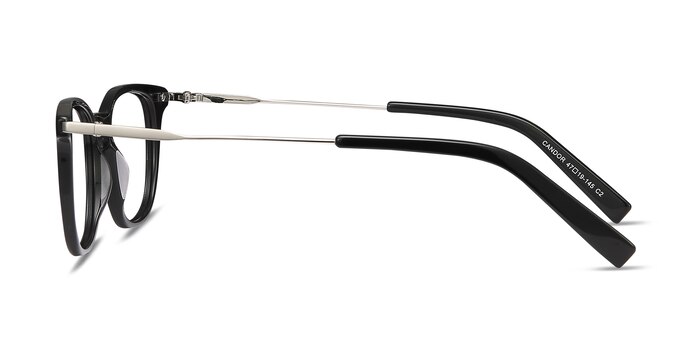 Candor Noir Acetate-metal Montures de lunettes de vue d'EyeBuyDirect