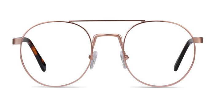 Lock Rose Gold Acetate Eyeglass Frames from EyeBuyDirect