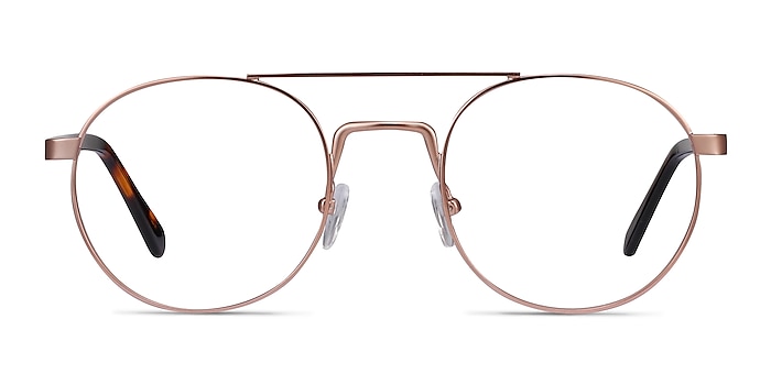 Lock Rose Gold Acetate Eyeglass Frames from EyeBuyDirect