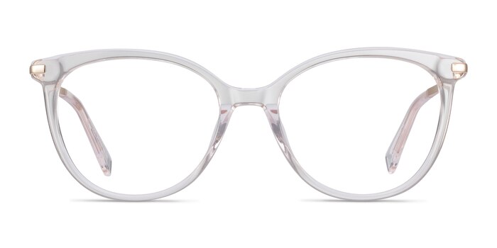 Attitude Transparent Acetate-metal Montures de lunettes de vue d'EyeBuyDirect