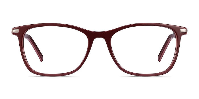 Field Burgundy Acetate-metal Montures de lunettes de vue d'EyeBuyDirect