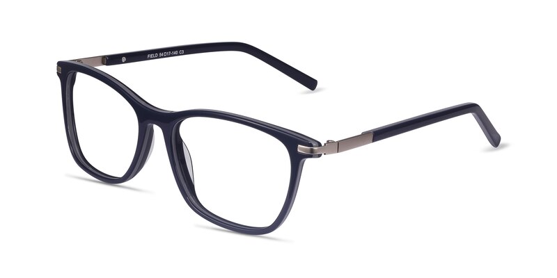 Field - Cool Navy-Toned Cat-Eye Glasses | Eyebuydirect