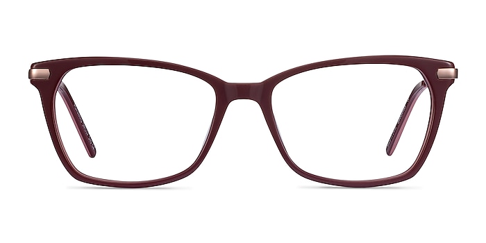 Forward Burgundy Acetate-metal Montures de lunettes de vue d'EyeBuyDirect