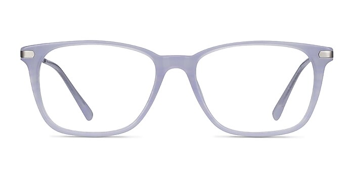Plaza Purple Striped Acetate-metal Montures de lunettes de vue d'EyeBuyDirect