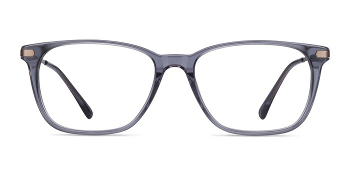 Plaza Gris Acetate-metal Montures de lunettes de vue d'EyeBuyDirect