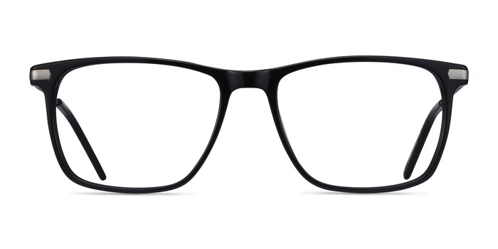 Envision Noir Acetate-metal Montures de lunettes de vue d'EyeBuyDirect