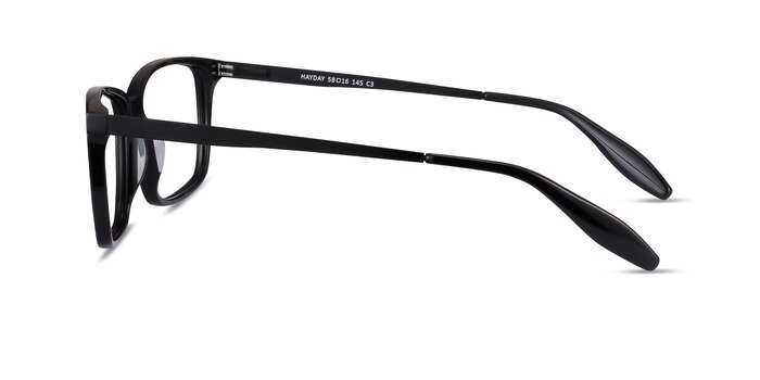 Hayday Noir Acetate-metal Montures de lunettes de vue d'EyeBuyDirect