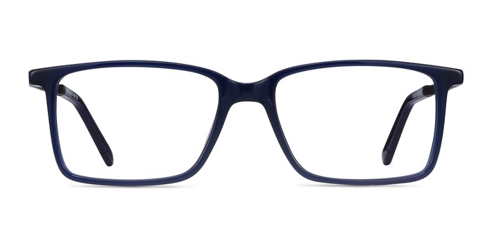 Haptic Bleu Acetate-metal Montures de lunettes de vue d'EyeBuyDirect