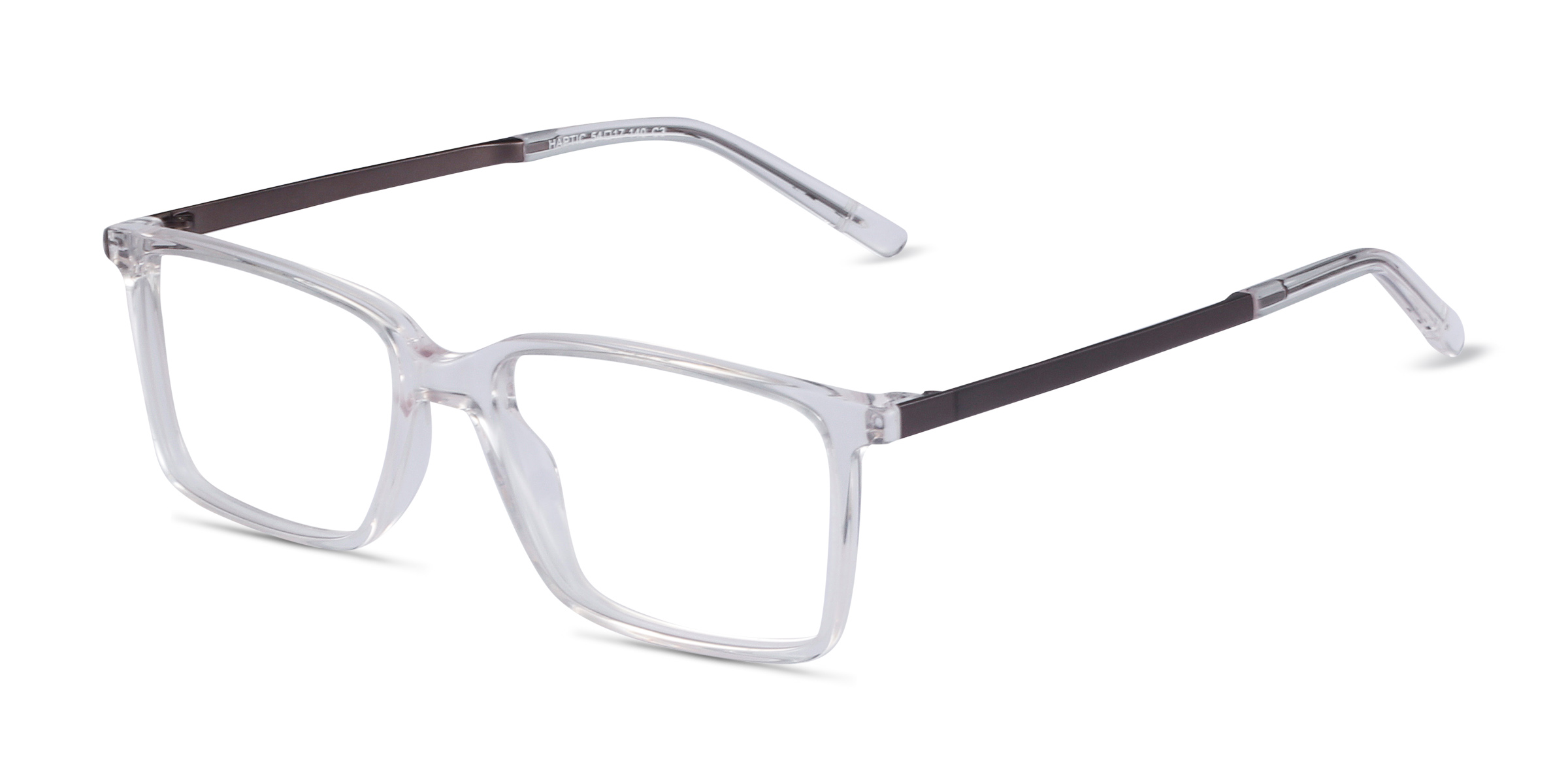 Haptic Rectangle Clear Full Rim Eyeglasses Eyebuydirect Canada