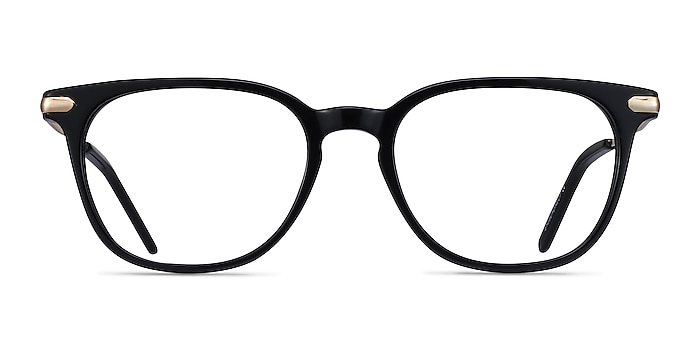 Therefore Noir Acetate-metal Montures de lunettes de vue d'EyeBuyDirect