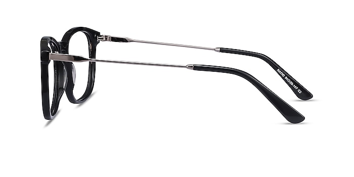 Ratio Noir Acetate-metal Montures de lunettes de vue d'EyeBuyDirect