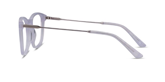 Ratio Purple Striped Acetate-metal Montures de lunettes de vue d'EyeBuyDirect