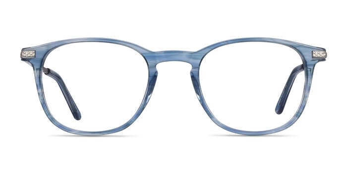 Toulouse - Classically-Styled Sleek Blue Frames | Eyebuydirect