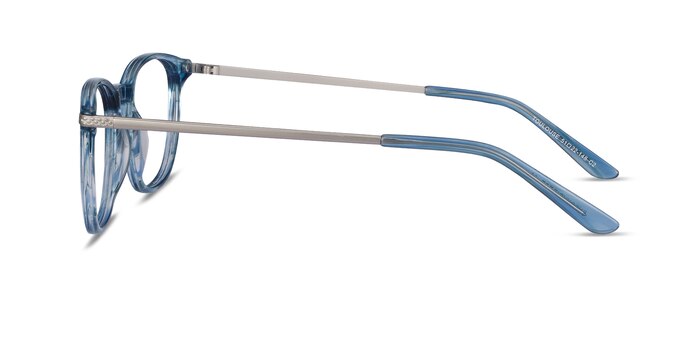 Toulouse Bleu Acetate-metal Montures de lunettes de vue d'EyeBuyDirect