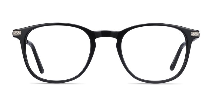 Toulouse Noir Acetate-metal Montures de lunettes de vue d'EyeBuyDirect