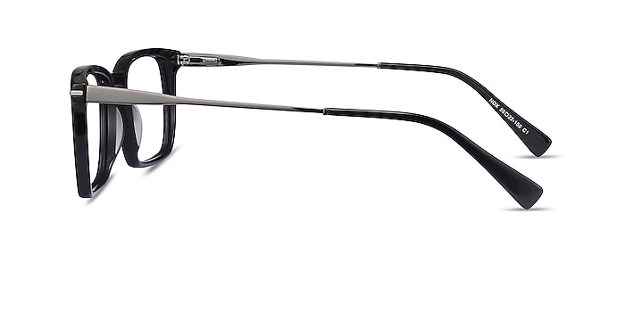 Nox Noir Acetate-metal Montures de lunettes de vue d'EyeBuyDirect