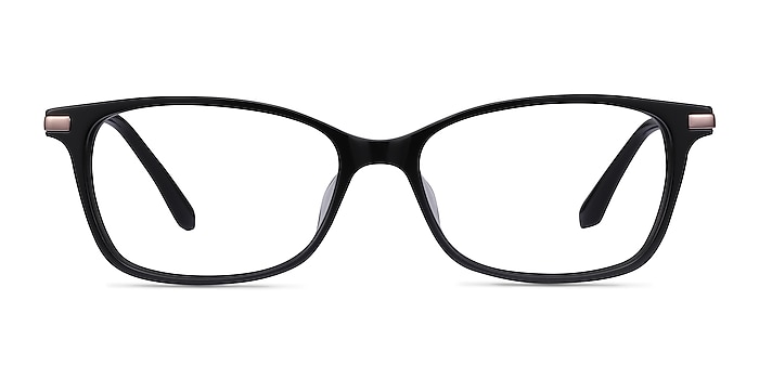 Vanda Black Acetate Eyeglass Frames from EyeBuyDirect