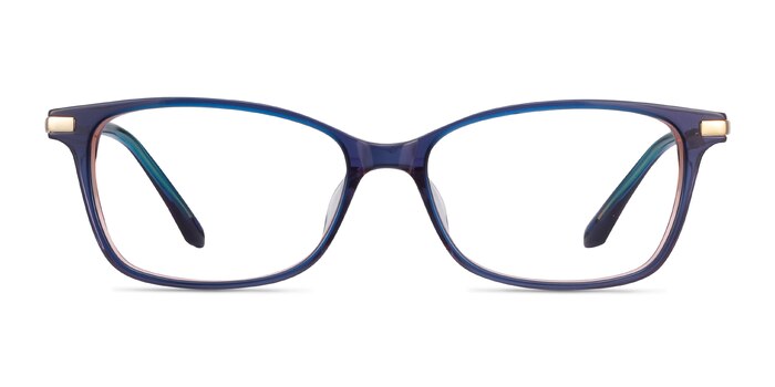 Vanda Bleu Acetate-metal Montures de lunettes de vue d'EyeBuyDirect