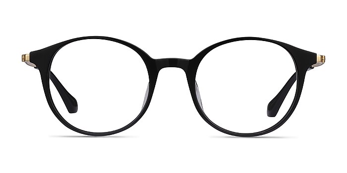 Jude Noir Acétate Montures de lunettes de vue d'EyeBuyDirect