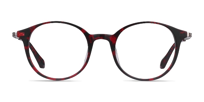 Jude Red Tortoise Acetate Eyeglass Frames from EyeBuyDirect
