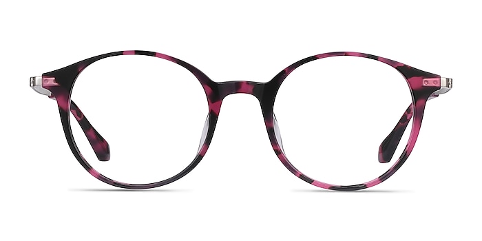 Jude Pink Tortoise Acetate Eyeglass Frames from EyeBuyDirect