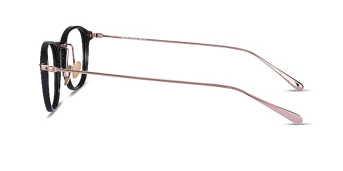 Malva Noir Acétate Montures de lunettes de vue d'EyeBuyDirect