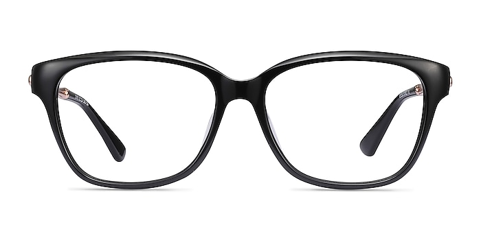 Ouro Black Acetate Eyeglass Frames from EyeBuyDirect