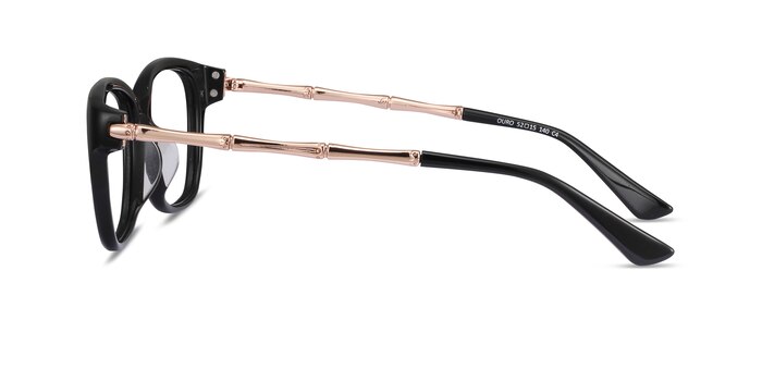 Ouro Black Acetate Eyeglass Frames from EyeBuyDirect