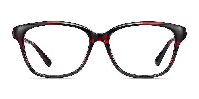 Ouro Red Acetate Eyeglass Frames from EyeBuyDirect