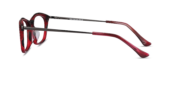 Sina Red Acetate Eyeglass Frames from EyeBuyDirect