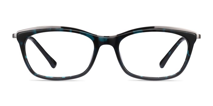 Sina Blue Tortoise Acétate Montures de lunettes de vue d'EyeBuyDirect