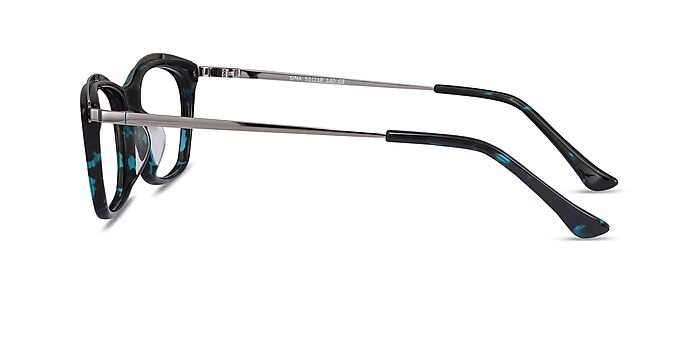 Sina Blue Tortoise Acetate Eyeglass Frames from EyeBuyDirect