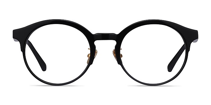 Rochelle Black Acetate Eyeglass Frames from EyeBuyDirect