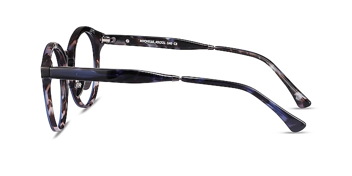 Rochelle Blue Tortoise Acétate Montures de lunettes de vue d'EyeBuyDirect
