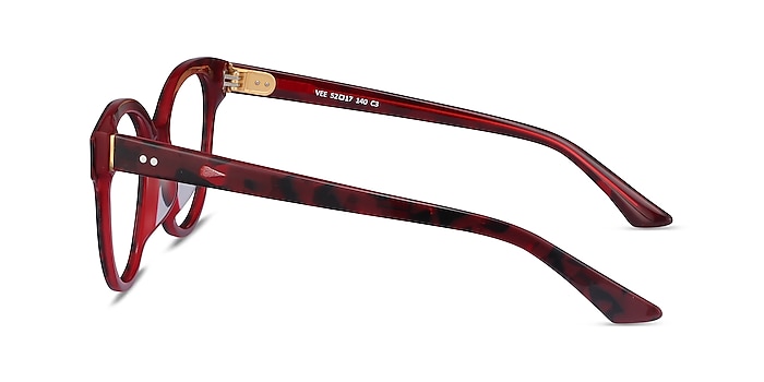 Vee Red Floral Acétate Montures de lunettes de vue d'EyeBuyDirect