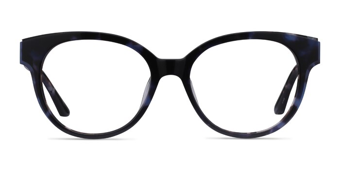 Vee Blue Floral Acetate Eyeglass Frames from EyeBuyDirect