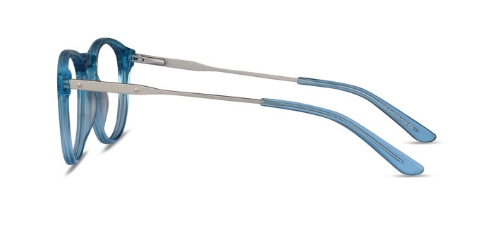 Akio Bleu Acetate-metal Montures de lunettes de vue d'EyeBuyDirect