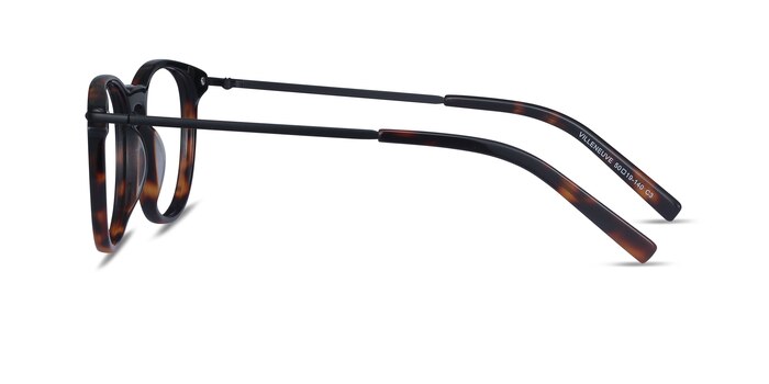 Villeneuve Écaille Noire Acetate-metal Montures de lunettes de vue d'EyeBuyDirect