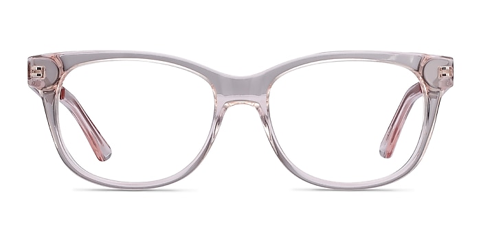 Story Clear Pink Acetate-metal Eyeglass Frames from EyeBuyDirect