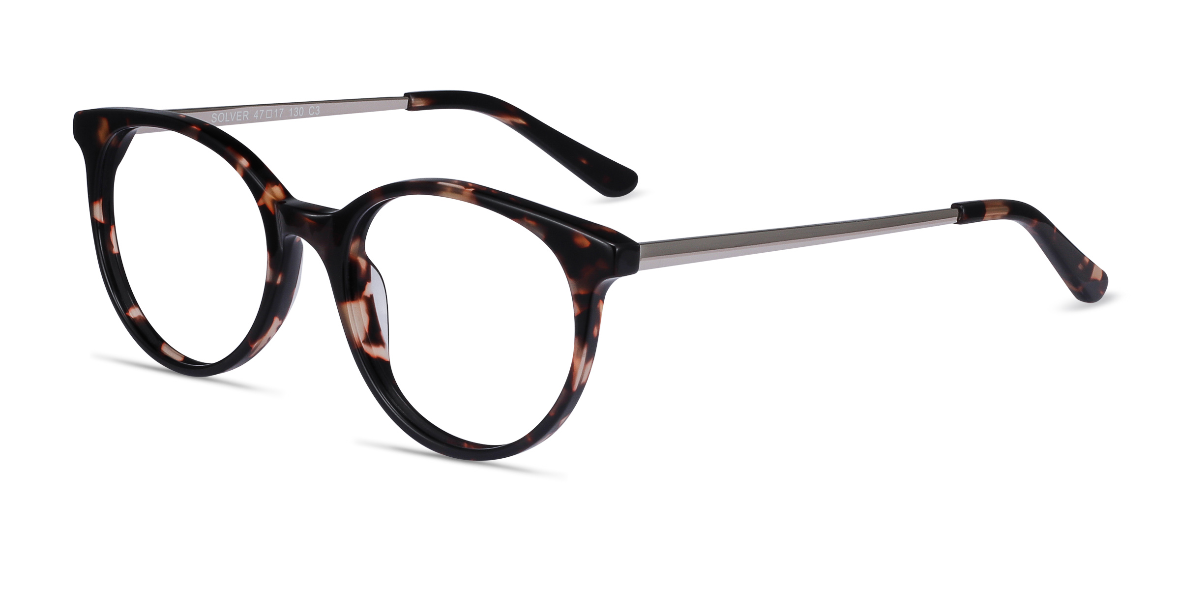 Solver Round Tortoise Full Rim Eyeglasses | Eyebuydirect Canada