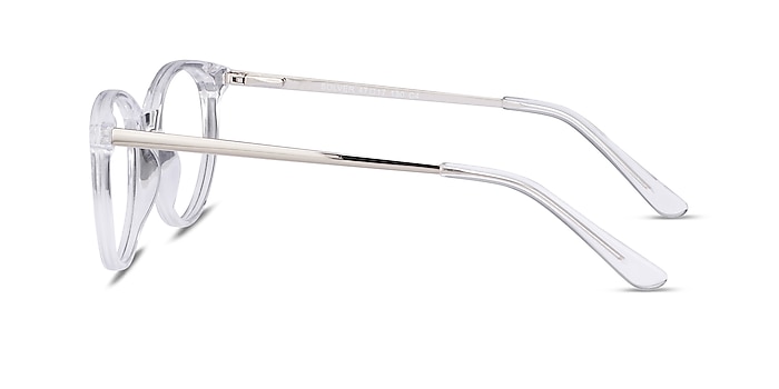 Solver Transparent Acetate-metal Montures de lunettes de vue d'EyeBuyDirect