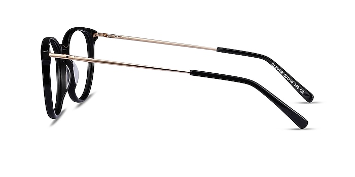 Clever Black Acetate-metal Eyeglass Frames from EyeBuyDirect