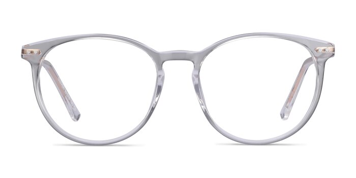 Clever Clear Acetate-metal Eyeglass Frames from EyeBuyDirect